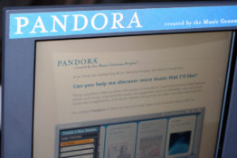 Pandora on a screen